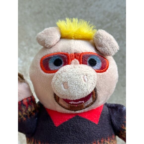 Bark Box Pink Pig Furreri Plush Crinkle Dog Toy Size Medium - Picture 3 of 5